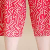 Women's Two Piece Pants Womens Peice Sets Summer 2024 Loose Elegant High Waist Pant Female Casual Vintage Print Oversize Suit
