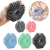 Brosse de bain d'épurateur de carrosserie en silicone avec poignée ergonomique Massage de douche portable Nettoyage exfoliant