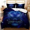 Beddengoed sets retro dierenriem slaapkamer decor individualiteit originaliteit 3d cover kussensloop 2-3 stukken leo aries vissen