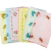 Flower Women Vintage Square Lady Fazzolettimo White Lace 12pc Women Stampa di fiori Farmettili vintage Fazzo fazzoletti quadrati