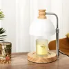 Aromaterapia derretida lámpara de cera vela calentador de mesa ajustable estufa de vela para sala de estar dormitorio regalos de lámpara de velas