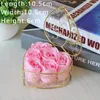 Fleurs décoratives Simulation créative 6 Iron Basket Rose Decor Party Femme's's Day's Fowerming Wedding Companion Hand Gift