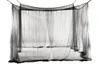 4Corner Yatak Ağı Kanopi Sivrisinek Net Kraliçe Boyutlu 190210240cm Siyah Yatak Perde Odası Dekorasyonu9799988