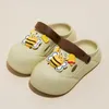 Cute Hole Shoes for Women Wearing Thick Sole, Anti slip, and Feet Feeling Cool Slippers for Summer Outskirts, Wearing Two Headed Slippers in Summer Cartoon