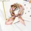 Scarves Cute Strawberry Printed Lovely Girls Kawaii Multifunction Silk Headband Hair Scarf Fashion Womens Neckerchief Bandana 53*53cm240409