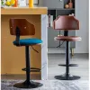 Loudre des chaises de restauration rotatives Modern Simple Bar Tool haut dossier Haut Metal Home SAFE SILLAS DE OFICINA Meubles de maison xf40yh