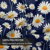 Tischtuch Ditsy florale runde Tischdecke Blau Blooming Grove Polyester Kawaii Hochzeits Geburtstagsfeier Design Cover Cover