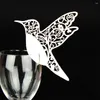 Décoration de fête 50 PCS / SET 3D DIY LOVE BIRD PLACE CARTES Table en verre pour le mariage Home