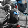 Loy LED Knight Cycling -Rucksack mit Augenmotorradhelm Bluetooth App Control wasserdichte Hartschalen -Laptops -Taschen LED Mochila