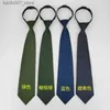 Coules de cou Réglage régulier de la glissière Zipper Suit de sécurité Green Tie à traction rapide Tir Clip Clip Olive Pine Branche Green Tie pour Menq