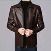 Leather New Jacket Designer Men's High-Quality Windproof Casual Windbreaker Outdoor Golf Fashion