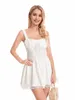 Abiti casual Donne Mini vestito Y2K a basso taglio senza maniche Slim A-Line Bustier Firy Corset Renaissance Milkmaid