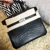 Кожа Bk сумочка женская сумка 35 30 Picotin 18 22 Lady Light Luxury Custom Crocodile Pattern Platinum Half Send Wax Tride Brand То же стиль