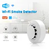 Girier Tuya WiFi Smart Smoke Fire Alarm Detector Sensor med batteridrivna fungerar med Smart Life App Inget nav krävs