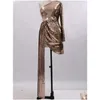 Grundlegende lässige Kleider y Schlinge Rückenless Gold Maxi für Frauen Mode hohe Taillenkörper ärmellose Robe weibliche Abendparty Vestidos Dr. Dhlmb