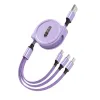 Multi USB -lader Kabels Reticable Universal 3 In 1 Meerdere oplaadsnoer Adapter Android Type C voor iPhone Samsung -smartphones