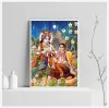 Poster murali per soggiorno moderno decorazioni per la casa immagini di dipinti di tela hd 1 pezzi Nuovo arrivo Lord God Krishna Hindu Fashion