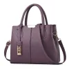 2PCS 2PCS Set Top Quality Femmes Leather Handbag Designer Lady Clutch Purse Retro Shoulder 0008