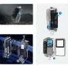 Cameras 45M Waterproof Case for DJI Action 2 Diving Housing Protective Shell Underwater Cover High Transparent Material for DJI Action 2