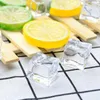 Decorative Flowers 20pcs Artificial Ice Cubes Acrylic Fake Grains For Wedding Bar Party Beer Decorations Accessories Drinks Pography Props