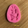 1 pezzi in silicone stampo stampo 3d fiore fondente argilla argilla argilla intaglio intaglio ceramica ceramica decorazione