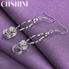 Dangle Earrings CHSHINE 925 Sterling Silver Double Ring Charm Jewelry Women's Party Fashion Eardrop