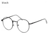 サングラスファッションラウンドメガネ特大の女性の男性は眼鏡をフレーム眼鏡眼鏡金属光学眼鏡