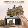 Capture imagens 4K impressionantes com nosso pacote de câmera de 48MP atualizado de 48MP - perfeito para o YouTube, inclui estojo de couro, visor, cartão 32G e 2 baterias