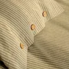 Set di biancheria da letto jacquard tinta di cotone jacquard semplice set di strisce nordica trapunta in stile nord/coperchio piumino con piumino con pioggia di lino