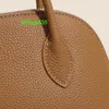 Bolsa de couro bolide saco de luxo confiável saco feminino saco novo mini algodão de casca de casca camada camada de choque de couro litchi bolsa de boliche de ombro único tido logotipo hbi8fu