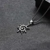 Colliers de pendentif à la mode et créative Flame Pendant Collier Punk Hip Hop Retro Fashionable Mens Hollow Collier en acier inoxydable Bijoux Giftsq