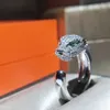 Van Bransoletka Lieopard Leopard Otwarty Pierścień S925 Czysty srebrny pierścień dla mężczyzn i kobiet Wyolbrzymiony Pierścień Żywności dla par geparda na Instagramie