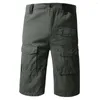 Shorts maschile uomini estate in cotone multipocchi di cotone traspiranti pantaloni da carico traspirante per escursionismo da esterno per campeggio per escursioni