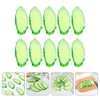 Party Decoration 10 Pcs Simulation Cucumber Slice Ornaments For Kids Cucumbers Artificial Decors Fruit