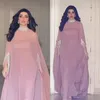 Feestjurken Saoedi -Arabië Elegante avondjurken Twee stukken Prom Chiffon Hoge nek Midden -Oosten Kralen Formele gelegenheid