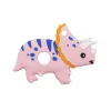 1 pc schattige dieren triceratops siliconen titel peching hanger accessoires diy sieraden fopspeen clip kinderziektes speelgoed voor pasgeboren