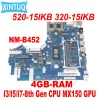 Płyta główna NMB452 dla Lenovo IdeaPad 33015IKB 32015IKB 52015IKB Laptopa płyta główna z i3 i5 I78th Gen CPU 4GBRAM MX150 2G GPU DDR4