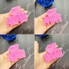 1 PC I Love Mom Dad Word Letter Keychain Epoxy Resin Resin Molde de Acción de Gracias Madre Padre Pendiente de silicona DIY DIY HEDI