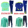 24/25 Worlld Brazil Tracksuit Suit Soccer Jersey G.Jesus Coutinho 22 23 Camiseta de Futbol Richarlison Football Shirt Maillot Kids Kit Cup Train Suit