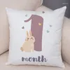 Pillow Nordic 12 Months Cartoon Animal Body Throw Case Cover Home Living Room Decorative Pillows For Sofa Bed Car 45