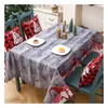 Table Cloth Colorful Tablecloths With Christmas Style Printed Elegant Dinning Desktop Decoration For Festival Party