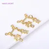 Trendy 18K Gold Plated Boy Girl Anhänger für Halsketten Erstellen, personalisierte Kinderchark DIY -Schmuckzubehör machen Accessoires