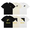 T-shirt vintage de Rhude de qualité supérieure Men de rhude Streetwear Couple T-shirts Oversize Tee Hip Hop Vintage Shirts Men Vêtements