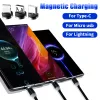 Universal Magnetic Tipps Stecker für runde Magnetkabel USB Typ C Micro IOS Magnet Ersatzteile Telefonstaubstopfenadapter