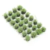 Dekorativa blommor 1 Box Diy Statisk blomma vegetation Minikluster miniatyr falsk