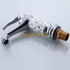 Hotaan Basin Faucet Water Taps Brass Bathroom sink Faucet Solid Chrome Cold and Hot Water Single Handle Water Sink Tap Mixer