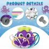 Pocte extérieur picarte jouet à domicile Garden Plastique Plastique Automatique Sprinkler Octopus Touet Summer Lawn Party Toy