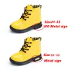 Stövlar Spring Children Martin Boots For Girls and Boys 110y Kids Fashion Shoes Waterproof Flats Leather Outwear YJ601