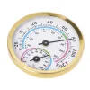 TH103GF 2 In 1 Aluminum Thermometer Hygrometer Auto Measure Thermometer for Home Office Temperature Humidity Meter