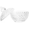 Aufbewahrung Flaschen Kristall Candy Box Clear Schmuckbehälter Gläser Diamantglas Halskette Desktop mit Deckelkeks Reliefhülle